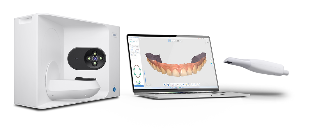 Image showing intraoral and desktop scanners by Medit