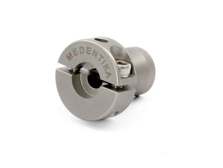Image shows Medentika fixture for universal adapter for imes-icore CORiTEC dental milling machines