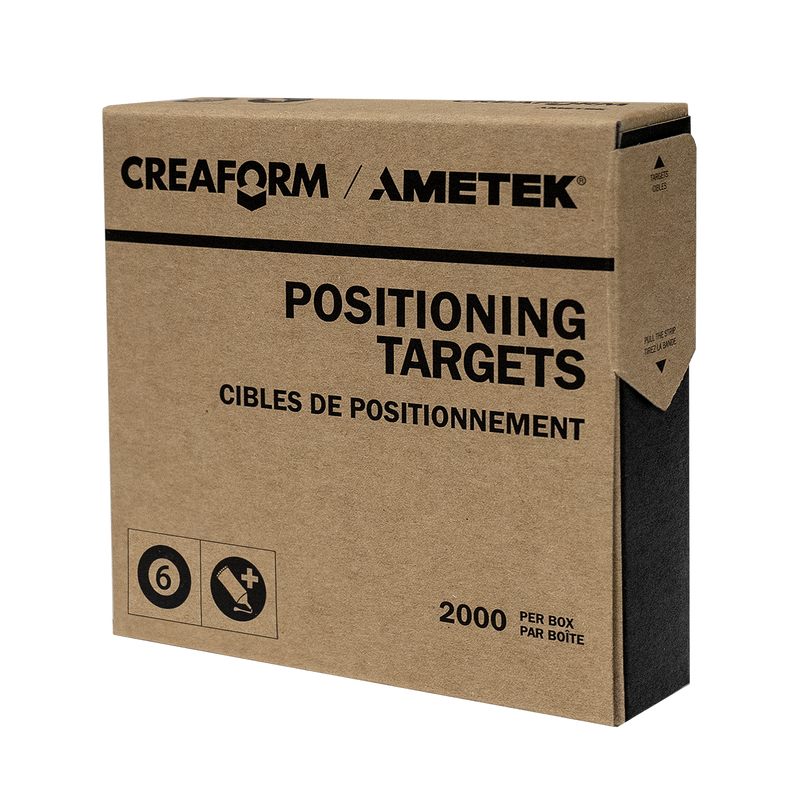 Positioning Targets, 6mm, Black Contour, High Adhesive