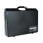 Black carrying case with Creaform logo on a white background