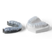 Image shows 3D printed dental bite splints produced with Formlabs Dental LT Comfort 