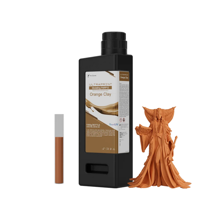 Image of HeyGears UltraPrint-Modeling PARP10 resin for prototyping orange clay colour