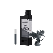 Image shows HeyGears UltraPrint-Modeling PAF10 with a 3D printed figurine