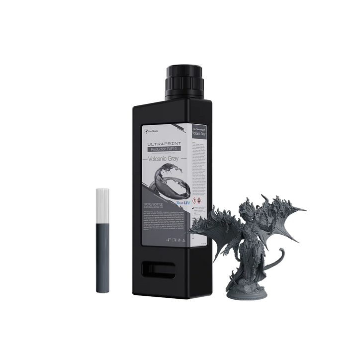 Image shows HeyGears UltraPrint-Modeling PAF10 with a 3D printed figurine