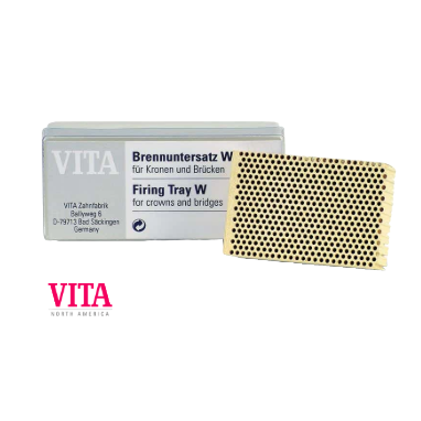 Image shows firing tray honeycomb style from VITA for crowns and bridges