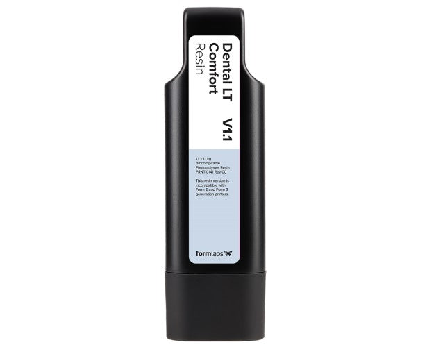 Image of Formlabs Dental LT Comfort Resin for dental applications and compatible with form 4B 3D printer