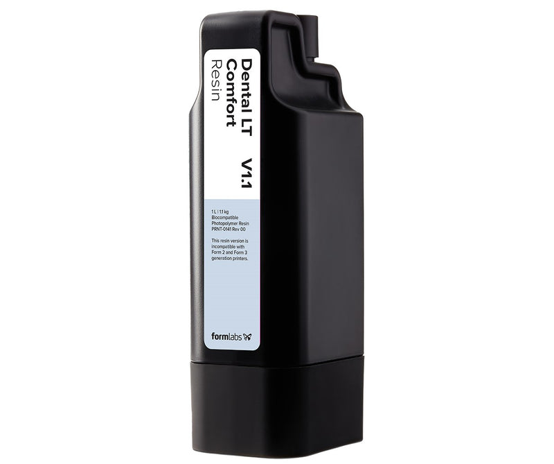 Image of Formlabs Dental LT Comfort Resin for dental applications and compatible with form 4B 3D printer