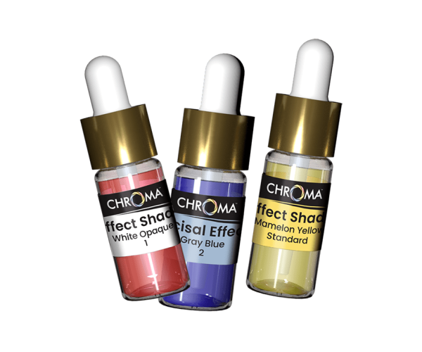 B&D Dental Technologies CHROMA Effect Shades for pre-sinter zirconia pucks