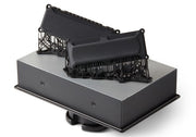 Formlabs Black Resin V.5 for Form 4 SLA 3D Printer | Image of Form 4 Build platform with 3D printed parts in Black resin