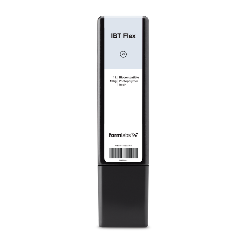 IBT Flex Resin Cartridge - Dental SLA 3D printing photopolymer material