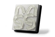Image shows Form 3B build platform with dental bonding trays 3D printed IBT Flex Photopolymer material