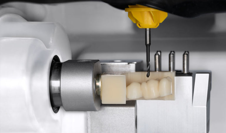vhf Airtool for dry dental milling PMMA