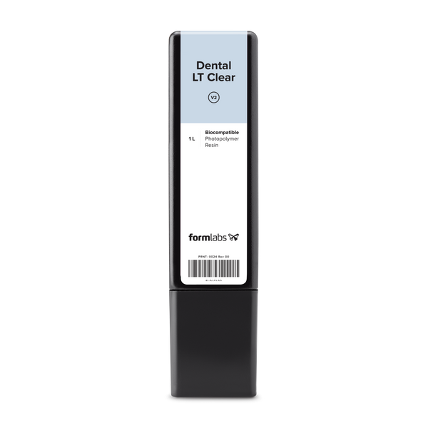 Formlabs Dental LT Clear Resin, V2 | 1L Cartridge - Proto3000 Online Store 