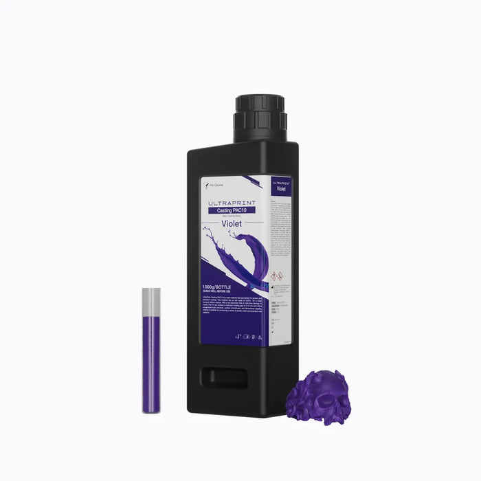 Image shows HeyGears Casting PAC10 resin for casting and jewelry 3D printing