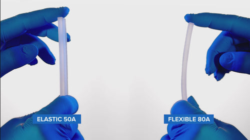 Elasticity and flexibility test of Formlabs Elastic 50A and Formlabs Flexible 80A SLA resins