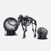 Image shows parts and figurines with intricate details 3D-printed on Formlabs SLA 3D printers with  Formlabs Black Resin - Proto3000 Online Store 
