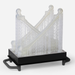 Image shows Formlabs build platform with 3D-printed medical  parts 3D printed in Formlabs Clear resin on sLA 3D printers