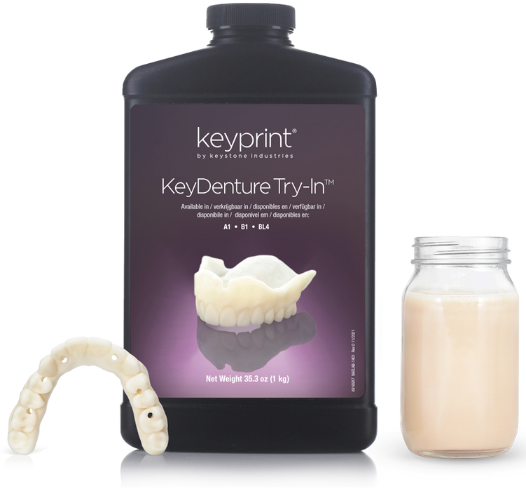 Keystone KeyPrint Key denture Try-in keystone proto3000