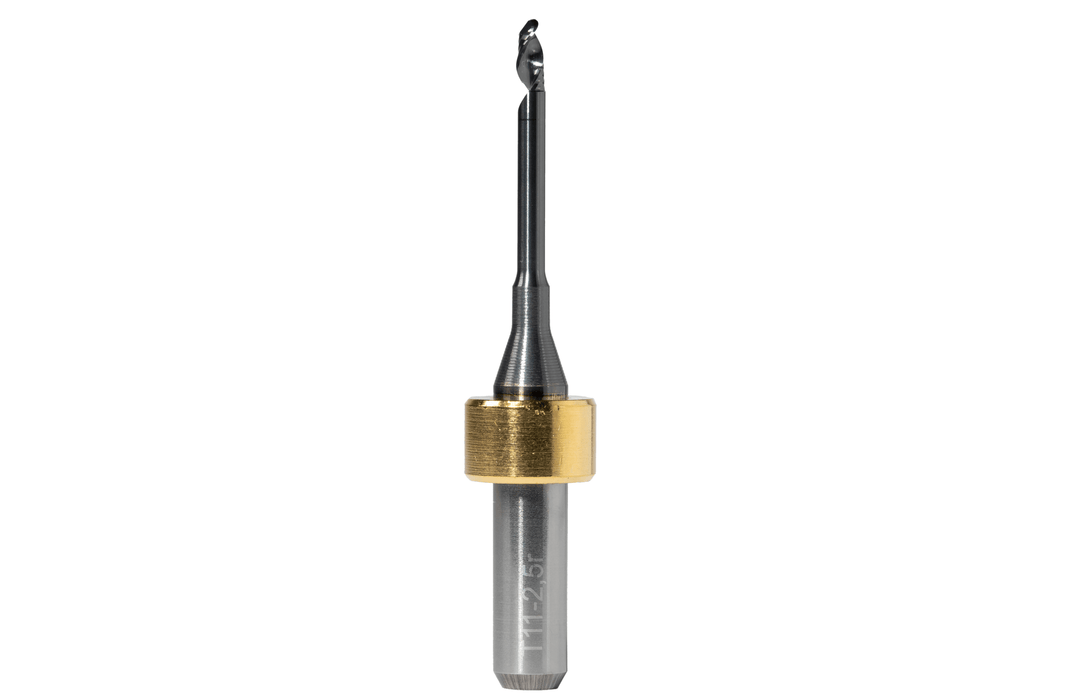imes-icore® T11 Radius Dental Milling Tool, Single Blade, Slide Coated 2.5 diameter | 6 mm shaft - Proto3000 Online Store 