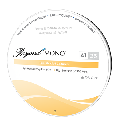 Origin Beyond Mono Pre-shaded Zirconia - Proto3000 Online Store