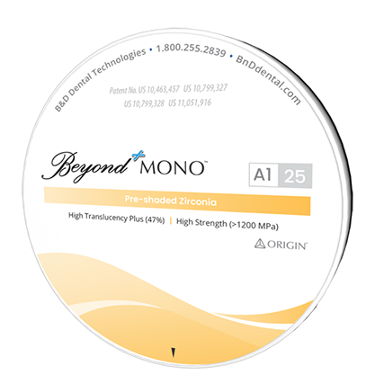Origin Beyond Mono Pre-shaded Zirconia - Proto3000 Online Store 