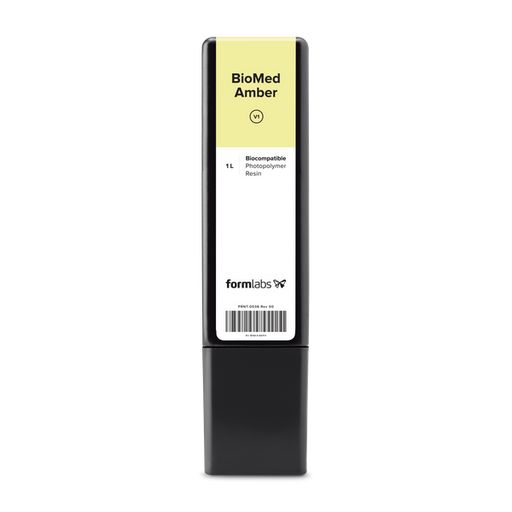 Formlabs BioMed Amber Resin cartridge, SLA 3D printing - Proto3000 Online Store 