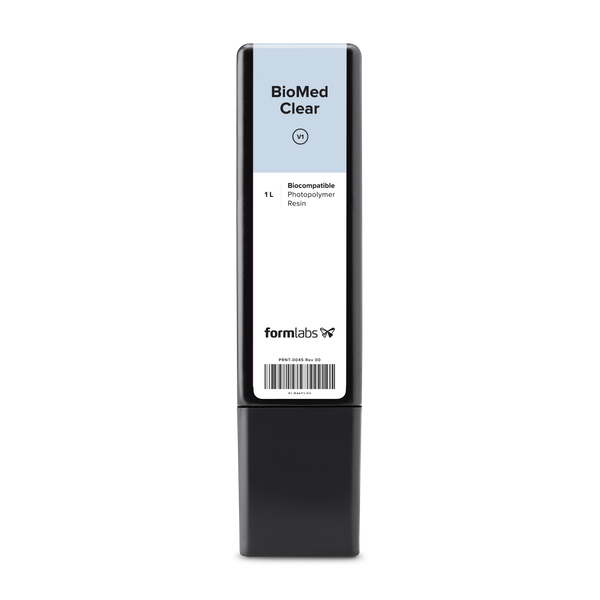 Formlabs BioMed Clear Resin, 1L Cartridge | SLA 3D Printing - Proto3000 Online Store 