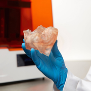 Image shows medical parts and devices 3D printed with Formlabs BioMed Amber Resin, SLA 3D printing 