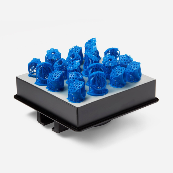 Image shows 3D printed jewelry molds produced with Formlabs Castable Wax 40 Resin, 1L Cartridge - Proto3000 Online store