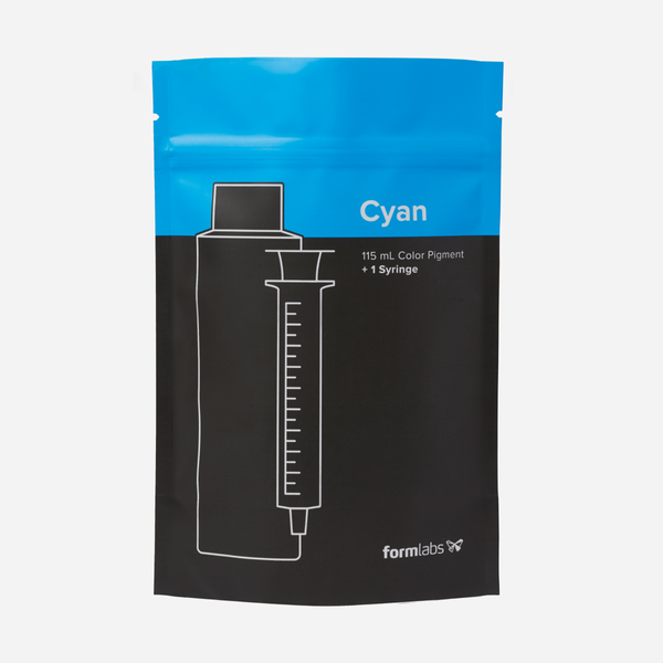 Formlabs Cyan Color Pigment 115 ml for SLA 3D Printing - Proto3000 Online Store 