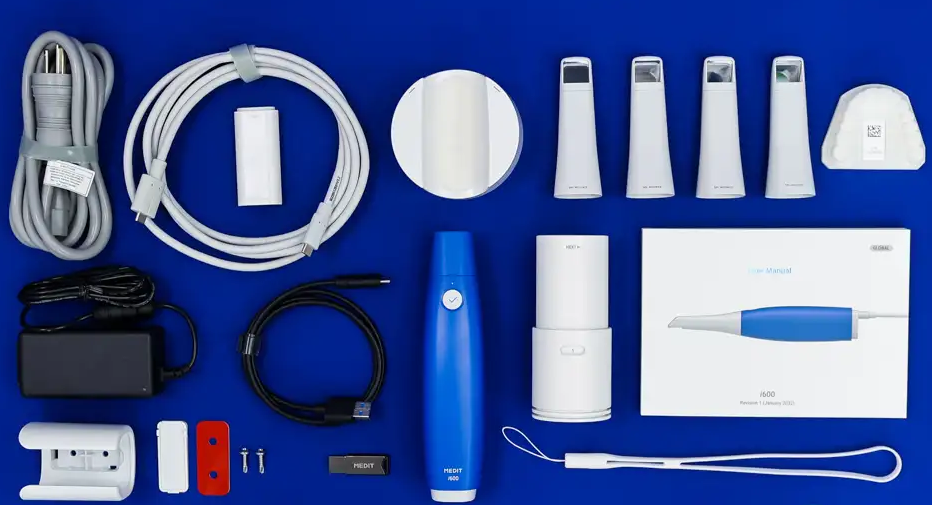 Medit-i600-package with accessories